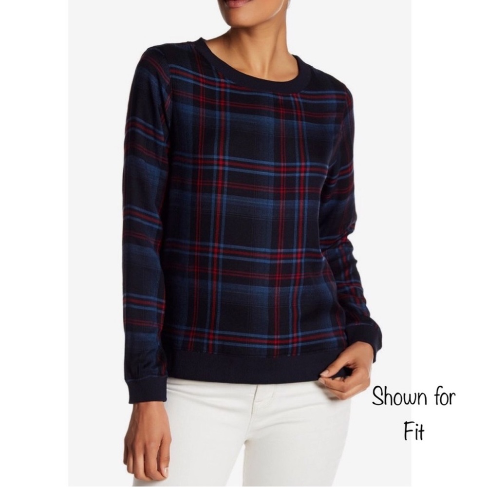 Michael Stars Plaid Pullover top